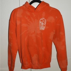 Orange Dutch Bros hoodie